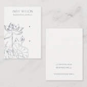 Minimaal waterlopersketch 2 aardebeeldscherm visitekaartje (Voorkant / Achterkant)