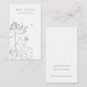 Minimaal waterloperskettingbeeldscherm visitekaartje (Voorkant / Achterkant)