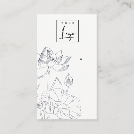 Minimaal waterloperskettingbeeldscherm visitekaartje (Voorkant)