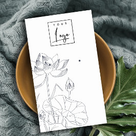 Minimaal waterloperskettingbeeldscherm visitekaartje