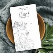 Minimaal waterloperskettingbeeldscherm visitekaartje