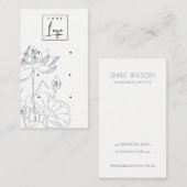 Minimaal waterloperzakje 3, oorscherm visitekaartje (Voorkant / Achterkant)