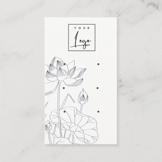 Minimaal waterloperzakje 3, oorscherm visitekaartje (Voorkant)