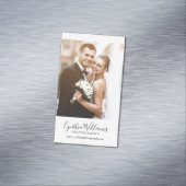 Minimaal | Weddenfoto Magnetisch Visitekaartje (Voorbeeld)