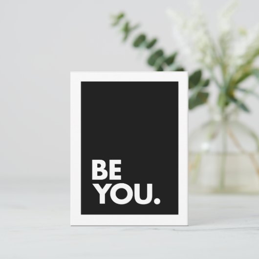 Minimaal | Wees jezelf gewaagd Briefkaart (Staand voorkant)