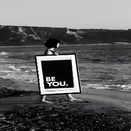 Minimaal | Wees jezelf gewaagd Briefkaart