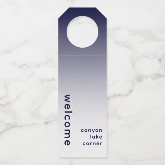 Minimaal welkome marineslag Label (Voorkant)