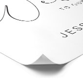 Minimaal Welkomstgebarentaal voor handbruiloft Pos Poster (Hoek)