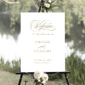 Minimaal welkomstteken voor Elegant Script Calligr Poster