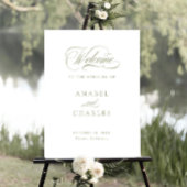 Minimaal welkomstteken voor Elegant Script Calligr Poster