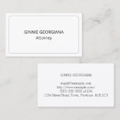 Minimaal wettelijk professioneel Visitekaartje (Voorkant / Achterkant)