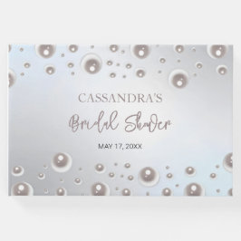 Minimaal White Pearl Silver-Vrijgezellenfeest Gastenboek