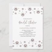 Minimaal White Pearl-Vrijgezellenfeest Kaart (Voorkant)
