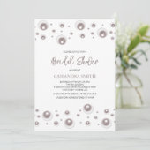 Minimaal White Pearl-Vrijgezellenfeest Kaart (Staand voorkant)