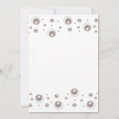 Minimaal White Pearl-Vrijgezellenfeest Kaart (Achterkant)
