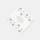 Minimaal White Pearl-Vrijgezellenfeest Servet (Hoek)