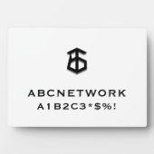 Minimaal WiFi-wachtwoord teken Logo Fotoplaat (voorkant)