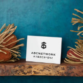 Minimaal WiFi-wachtwoord teken Logo Fotoplaat (Zijkant)