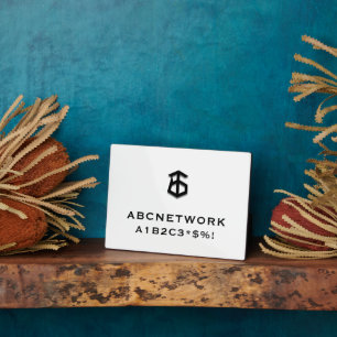 Minimaal WiFi-wachtwoord teken Logo Fotoplaat