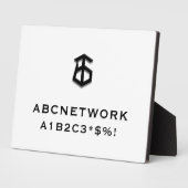 Minimaal WiFi-wachtwoord teken Logo Fotoplaat (Zijkant)