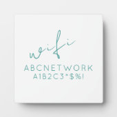 Minimaal Wifi-wachtwoordbord Fotoplaat (Voorkant)