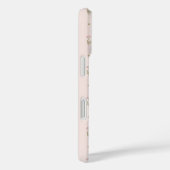 Minimaal wildbloempatroon met stippen Case-Mate iPhone case (Achterkant / Rechts)
