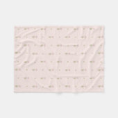 Minimaal wildbloempatroon met stippen fleece deken (Voorkant (Horizontaal))