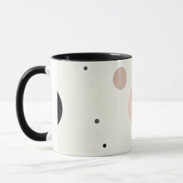 Minimaal Winter Stippenpatroon, Zachte Cozy Neutra Mok