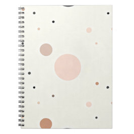 Minimaal Winter Stippenpatroon, Zachte Cozy Neutra Notitieboek