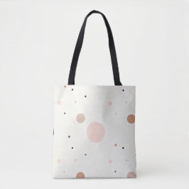 Minimaal Winter Stippenpatroon, Zachte Cozy Neutra Tote Bag