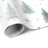 Minimaal Winterkerstfeest Cadeaupapier (Rol Hoek)
