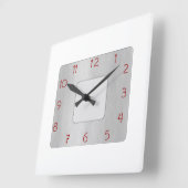 Minimaal wit en grijs>Populaire wandklok (Hoek)