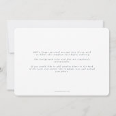 Minimaal wit Lijst 3 Fijne Thanksgiving Feestdagenkaart (Achterkant)