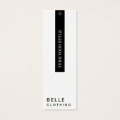 Minimaal Wit Modern Business Hang label Mini Visitekaartjes (Voorkant)