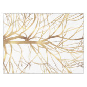 Minimaal wit ontwerp van de moderne Gold Tree Tafelkleed (Voorkant (Horizontaal))