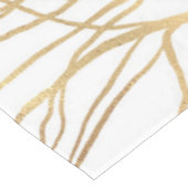 Minimaal wit ontwerp van de moderne Gold Tree Tafelkleed (Gekanteld)