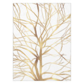Minimaal wit ontwerp van de moderne Gold Tree Tafelkleed (Voorkant)