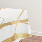 Minimaal wit ontwerp van de moderne Gold Tree Tafelkleed (Voorbeeld)