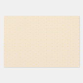 Minimaal wit tan polka dot inpakpapier vel (Voorkant 3)