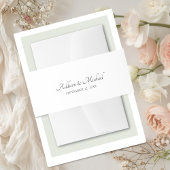 Minimaal wit uitnodigingen wikkel