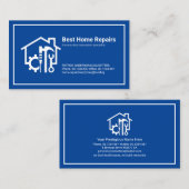 Minimaal Witte Lijst Handyman Tools Home Visitekaartje (Voorkant / Achterkant)