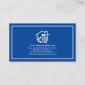 Minimaal Witte Lijst Handyman Tools Home Visitekaartje (Achterkant)