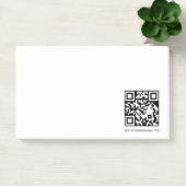Minimaal Witte QR Aangepaste Tekst Notitie Ontwerp Post-it® Notes (Kantoor)
