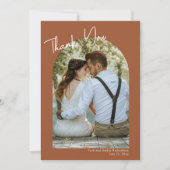 Minimaal woestijnthema terra cotta bedankt uw kaar kaart (Voorkant)