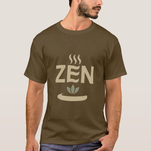 Minimaal Zen Symbool Wellness Grafisch T-shirt (Voorkant)