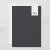 MINIMAAL ZFT BLUSH PINK LINEN TYPOGRAPHY WEDING KAART (Achterkant)