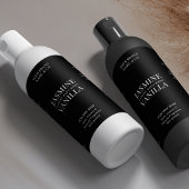 Minimaal Zwart 8 OZ Huidverzorgingsfles Productlab Sparkling Wijnetiket