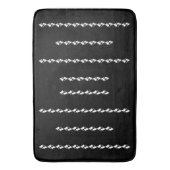 Minimaal zwart en wit badmat (Voorkant Verticaal)