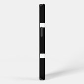 Minimaal zwart en wit geblokkeerd gepersonaliseerd iPhone hoesje (Rechterkant)