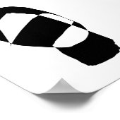 Minimaal zwart en wit poster (Hoek)